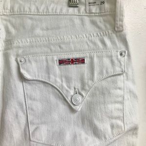 Hudson white jeans!